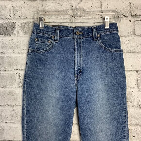 Levi's Vintage 550 Relaxed Fit Tapered Leg High Rise Stretchy Denim Mom Jeans - Picture 2 of 9